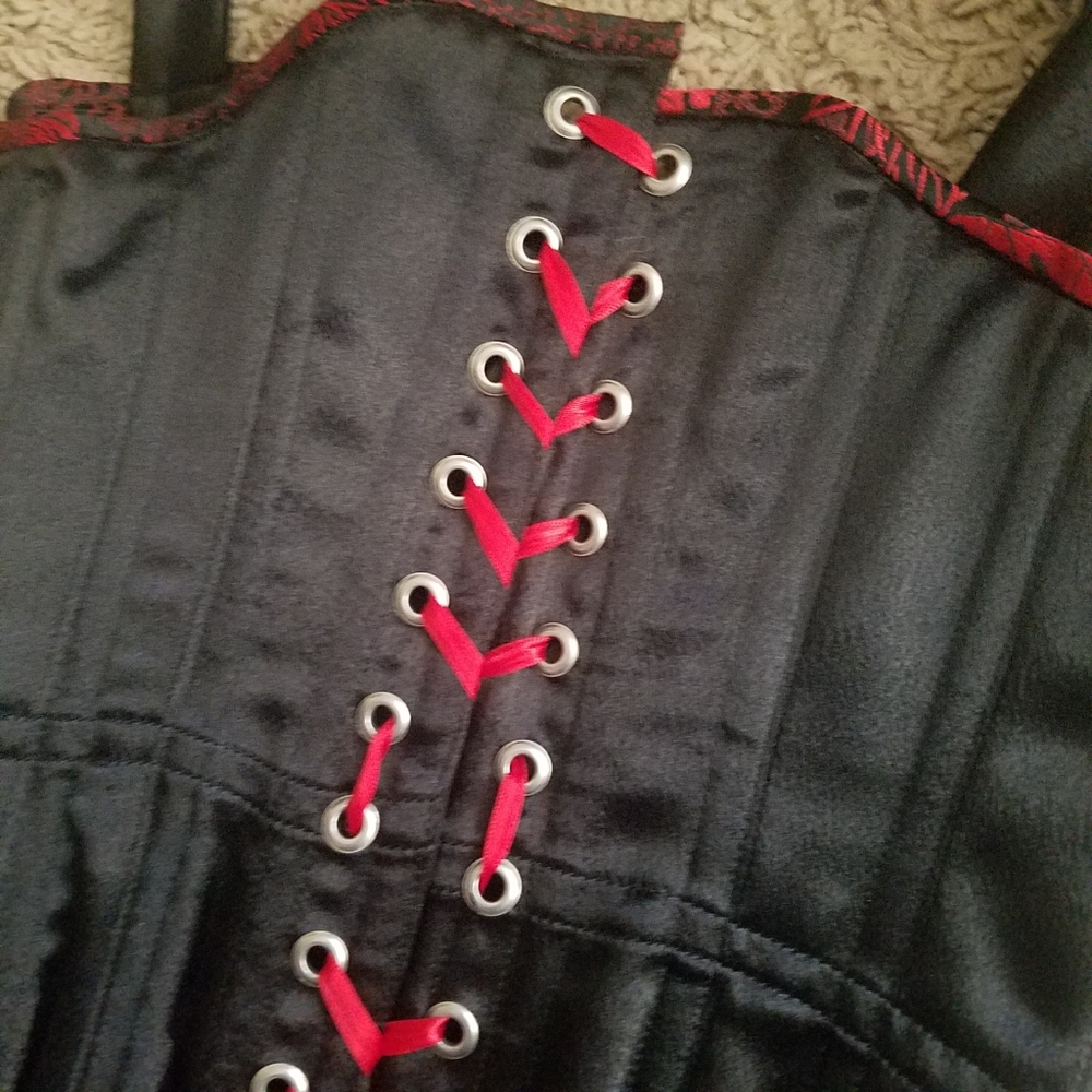 Heavy steel double boned corset. OOAK. - Picture 2 of 8